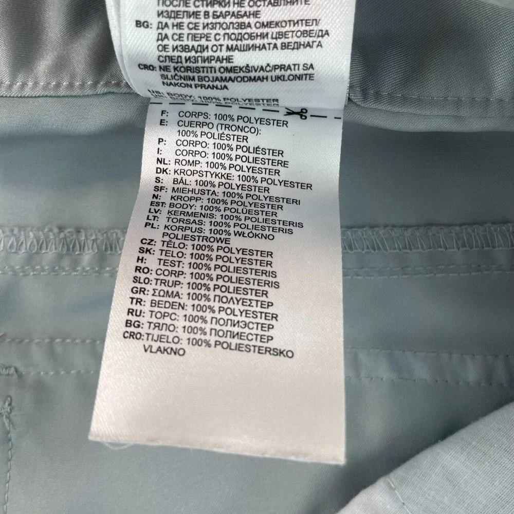 Adidas Climalite Golf Pants Men 38x32 Gray Active Perfomance Chino‎ Back Logo